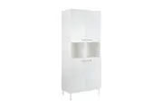 Maestro Furniture Ashley Collection 10-Cube Display Bookcase With 4-Doors - White