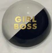 Fringe Studio Pastel "Girl Boss " Dome Paperweight , 2.75 inch Diameter NEW