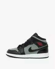New Air Jordan 1 Mid GS Shadow Red Particle Grey Black White 554725-096 7Y