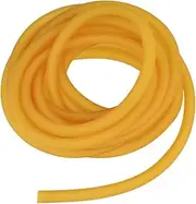 Nydotd Natural Latex Rubber Band, 1.64ft / 5m, 6x9mm Rubber Tube Tubing for Slingshot Catapult Elastic Parts Rocket Outdoor Hunting, Yellow