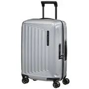 Samsonite Nuon 55 cm Expandable Cabin Spinner Suitcase - Matt Silver