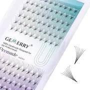 Premade Fans Eyelash Extensions Russian Volume Lashes 7D Cluster Short Stem D curl Length 8-14mm thickness 0.07mm Middle Tape Premade Volume Easy Fan by GEMERRY (0.07-7D-D curl-8-14MIX)