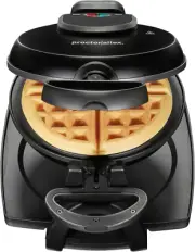 Belgian Waffle Maker with Nonstick Plates, Single Flip, Cool-Touch Handle and Re