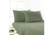 Park Avenue Cotton 175gsm Flannelette Fitted & Pillowcase Bedding Set - Juniper