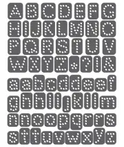 Rhinestone Genie Font-Arial 1 inch Magnetic Rhinestone Template, Black