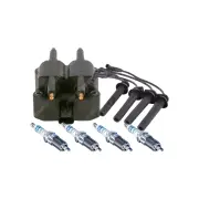 Bosch Spark Plugs Coil Lead Kit for Mini Works R50 R53 1598cc 155Kw Iridium