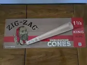 Zig Zag Rolling Papers Unbleached Cones Dealers Tin Sign, Never Hung 24"X9"