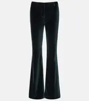 [Etro] Etro Cotton velvet flared pants AU 18 green