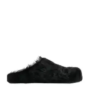 Marni Fluffy Flat Mules 34,35,36,37,38,39,37.5,38.5,39.5,40.5,40,36.5,41,35.5,34.5 Black
