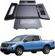 MHXJQY Tonneau Cover Pickup Truck Topper Bed Cap Canopy Compatible for Nissan Frontier 2022 2023 2024 2025 6ft (73.3") Bed Cover with Lock Hardtop Accessories(Style B:Side Glass Sliding Window)