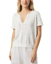 Splendid Sabrina Pointelle Sweater