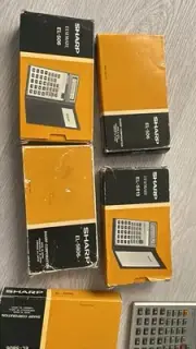 Vintage Calculator SHARP MADE IN JAPAN WITH THE MENU PAPER ￼