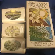 New Amway Fragrance Favorites Guest Soap, 3 Cakes Green Meadows Boronia Daybreak