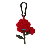 [Alanui] Alanui Rose Amigurumi Crochet Key Ring ONE SIZE RED/BROWN