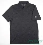 New W/ Logo Mens Travis Mathew Howling Polo Small S Gray MSRP $90