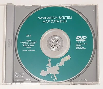 03 04 INFINITI NISSAN NAVIGATION SYSTEM DVD MAP VERSION X6.0 EUROPE FRANCE OEM