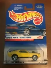 Hot Wheels Mustang Mach 1 1998 First Editions Yellow