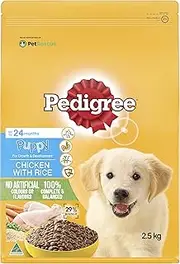 [PEDIGREE] Puppy Dry Dog Food Chicken With Rice 2.5kg, 4 Pack