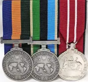 AUSTRALIAN OPERATIONAL SERVICE MEDAL GROUP REPLICA ANZAC MOUNTED TO WEAR GROUP*