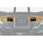 Billet Dash Panel & Switch Ride Command Polaris RZR XP1000 Turbo Orange Madness