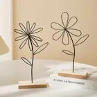 Nordic Style Iron Flower Decoration Ginkgo Leaf Statue Living Room