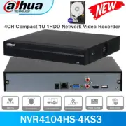 Dahua NVR4104HS-4KS3 NVR 4 Channel 12MP Network Video Recorder H.265+ NVR