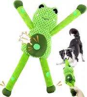 Large Squeaky Dog Toys : Plush Stuffed Dog Chew Toy with Soft Fabric-Interactive