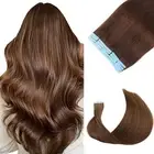 Invisible Tape in Human Hair Extensions Skin Weft 100%Remy Russian Hair FullHead