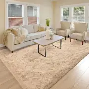 Light Tan Rugs for Living Room 5x8 Shag Area Rug Ultra Soft Plush Rugs for