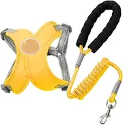 Reflective Dog Harness | Nylon Dog Harnesses with Leashes,Adjustable Pup Leading Rope, Reflective Outdoor Puppy Training Supplies for Small Medium Dogs