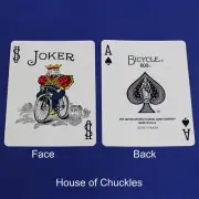 Color Joker / Ace of Spades - OFFICIAL - Double Face Bicycle Gaff Card