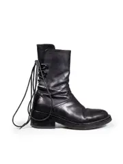 Black Combat Lace Up Boots