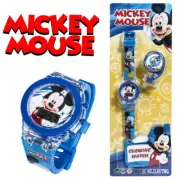 Mickey Mouse Kid Child Electronic Toy LED Digital Display Light Time Wrist Watch