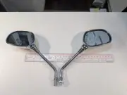 MIRROR REAR VIEW compact chrome long stalk midget sprite morris minor vintage