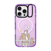 iPhone 16 Pro Impact Ring Stand Case MagSafe Compatible Missing Someone Custom 03 by ReenP