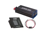 Kings 1000W Pure Sine Wave Inverter + Inverter Power Cables + Inverter Remote Display