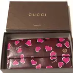 GUCCI 愛心💗系列 長夾 市面少有款 保證真品 不真可退