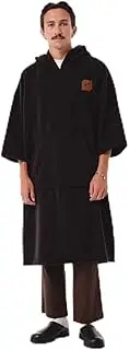 [Slowtide] Adult Fleece Poncho, Change Privately in Public, Includes Kangaroo Pouch & Double Layer Woven Hood (Everyday Chilling, XXL)