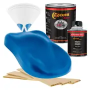 HOT ROD FLATZ True Blue Firemist Quart Kit URETHANE Flat Auto Car Paint Kit