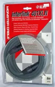 Monster Cable interlink 401XLN 6M 20ft 5 Pin XLR Cable New Sealed Retail Package