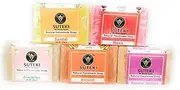 SUTEKI Natural Herbal Soap || Soap for All Types of Skins Glycerin Base Soap || 100% Hand Made (Pack of 5) (Mix)
