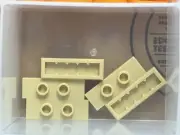 LEGO Parts - Tan Plate 1 x 3 with 2 Studs (Double Jumper) - No 34103 - QTY 5