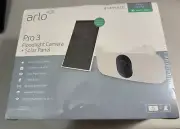 Arlo Pro 3 Floodlight Camera + Solar Panel FBK1001-1CCNAS - Brand New & Sealed+