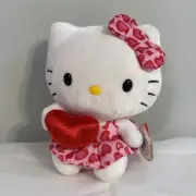 TY Beanie Babies Sanrio Hello Kitty Valentine's Day Love Holding a Heart Plush