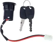 EXEGPLPVK 1Set 2 Wires Ignition Switch with 2 Keys On-Off Lock for Electrical Scooter ATV Pocket Bikes Motorcycle Motorbike ATV Quad Bike