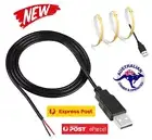 1M 5V USB TO WIRE LED Strip Light COB Extension Cable Lead Connector Cord