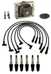 Ignition Wires 1 Coil 6 Spark Plugs Kit ACDelco For Caddy Buick Chevy Pontiac V6