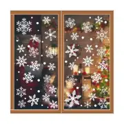 329PCS+ Christmas White Snowflakes Window Clings Decal Stickers Ornaments for...