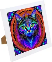 Generisch Colourful Animal Pictures, Animal Pictures for Living Room | Room Home Colourful Decorations | Acrylic Ornament Picture Frame, Pet Memorial Frame, Nursery Decoration, for Hallway Desktop