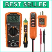 All-in-One Digital Multimeter and Voltage Tester Kit with Flashlight Convenience